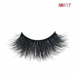 Quality Fur Long Lashes 3D Mink Eyelashes Reusable Soft Fake Eyelashes NM117 wholesale