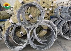 Quality BTO-22 2.8MM COIL WIRE Hotdip Galvanized Border Concertina Razor Wire wholesale