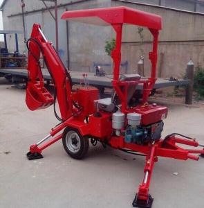 Quality 18HP diesel mini excavator towable digger backhoe export wholesale
