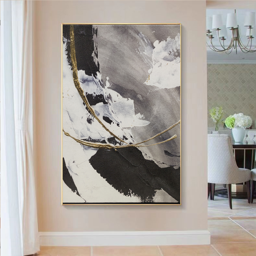Customized Abstract Colorful Oil Painting 3D Stereoscopic Texture Painting for Modern Living Room Decoration