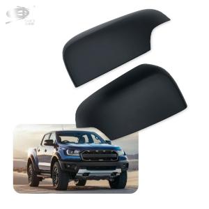 Quality Abs Mirror Cover For Ford Ranger 2019-2020 T7 T8 Matte Black 2 Pcs wholesale
