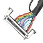 OEM/ODM LVDS Cable Assembly From JAE FI-RE51HL 51-Pin To HD-SUB 26-Pin Male