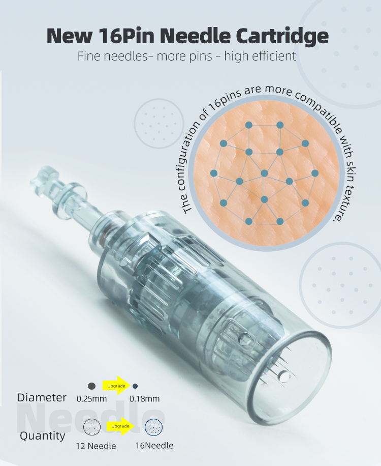 1-6 Speeds New 16pins Micro Derma Pen Manufacturer Micro Needling Therapy System