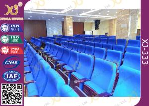 Quality Metal Folding PU Molded Sponge Theater Seats With Back Table / Movie Theater Chairs wholesale