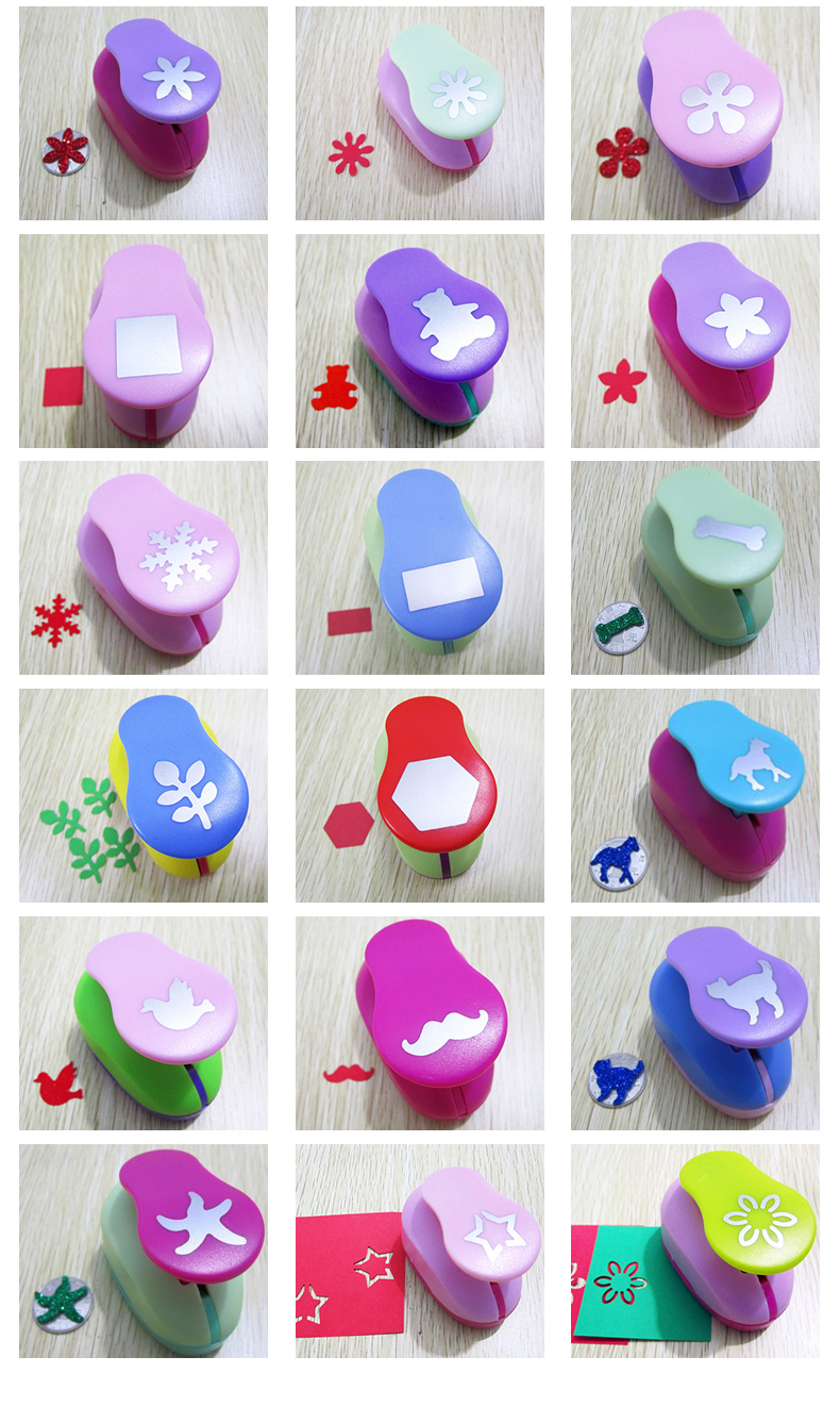 DIY Decorative Mini Eva Foam Embossing Device Hole Craft Paper Punch with Customized Logo