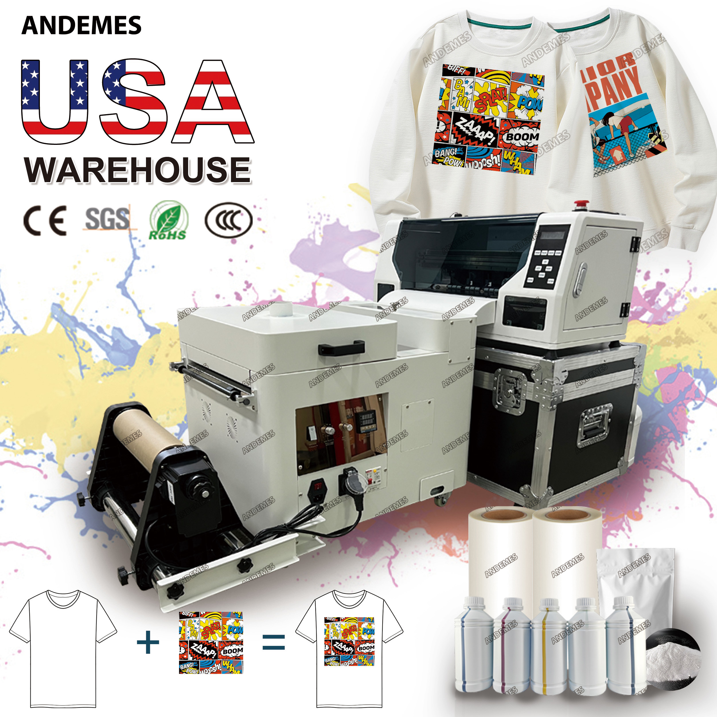 Multi Color DTF Transfer Film Printer with Machine Type Multifunctional Heat Transfer Printer