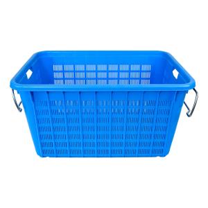 Quality Customized Logo Mesh Plastic Storage Basket for Vegetable and Fruit Distribution wholesale