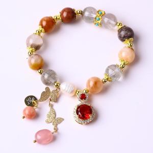 Quality Handmade Healing Energy 10mm Bead Bracelet Gemstone Stretch Bracelet wholesale