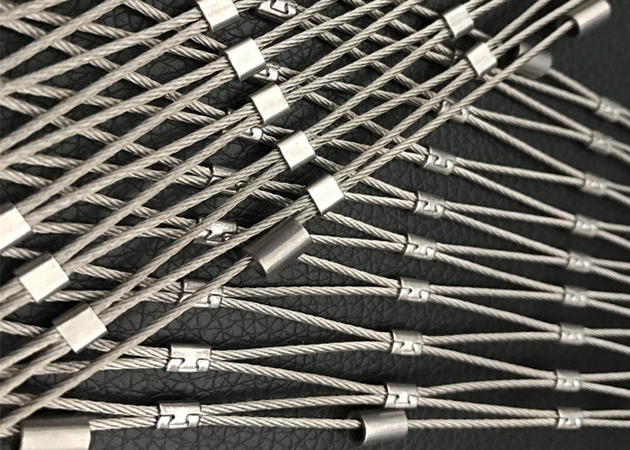 Webnet Flexible Balustrade Architectural Wire Mesh 7*7 For Bridge Stairway