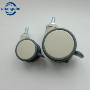 Quality 110kg Medical Poly Casters Rubber Dolly Wheels With Bearing wholesale
