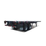 Heavy Mechanical Suspension Two Axle Container Flatbed Trailer For Transportatio