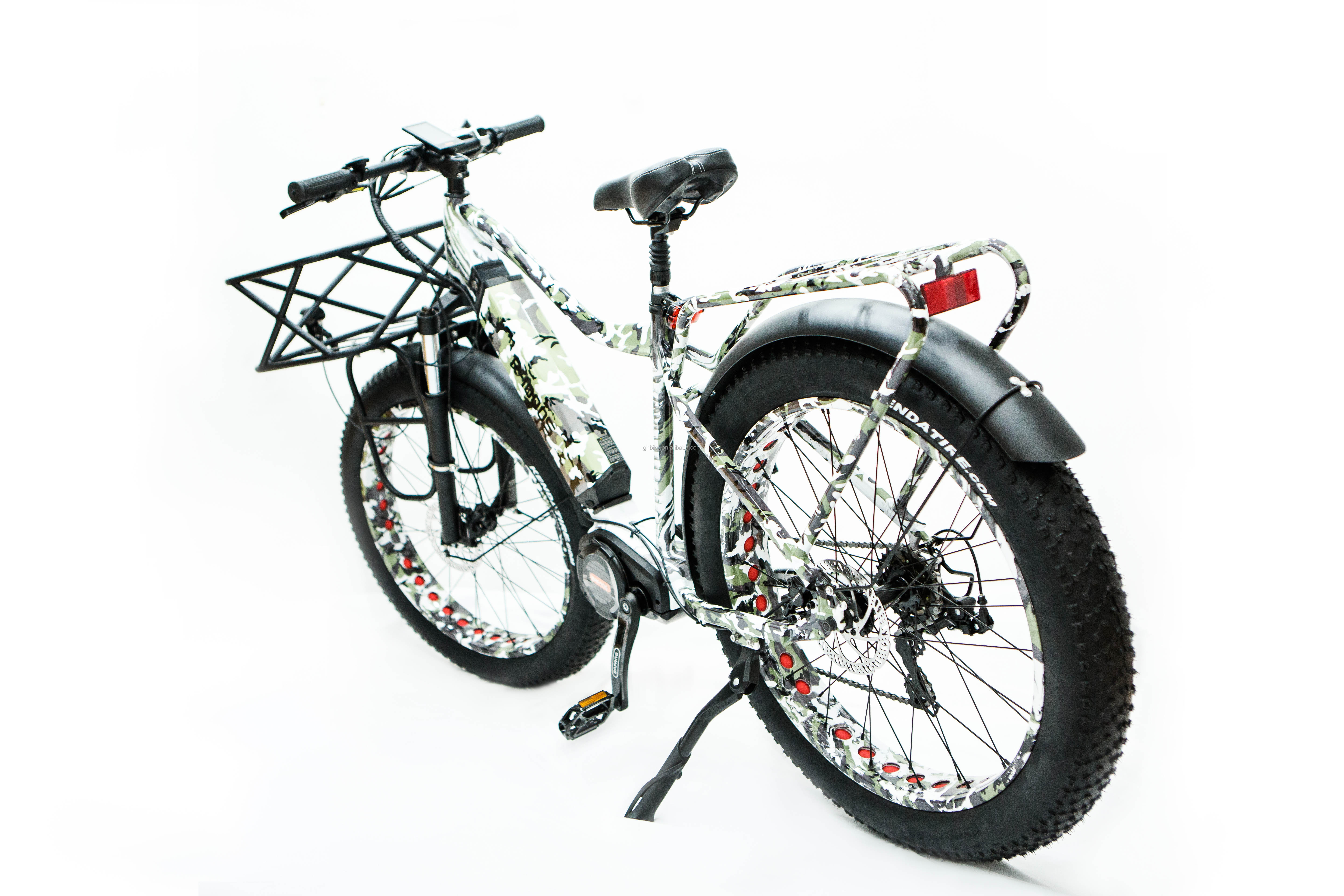 Shimano 7 Speed 1000W Mid Drive Motor Electric Bike 26 Inch for 2023 Fat Tire E Bikes