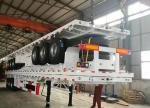 3 Axle 20 FT 40 FT Container Cargo Transport Heavy Duty Flatbed Truck Semi