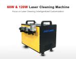 60W Hand Held Laser Rust Remover , High Safety Level Laser Cleaning Equipment