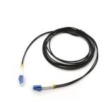 Outdoor Tactical Armored Fiber Optic Patch Cable 2 Core LC UPC G657A1 3.3mm TPU