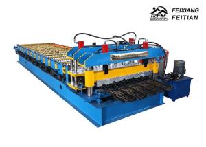 Quality Arc Bias Steel Roof Glazed Tile Roll Forming Machine 2-5m/Min Speed wholesale