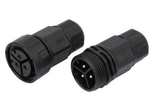 Quality 3 Pin Waterproof Power Cable Connectors Male Female Connectors For Outdoor LED Lighting wholesale
