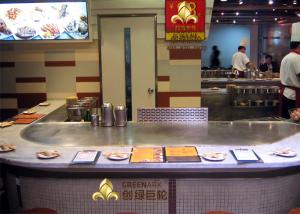 Quality Electrostatic Fume Purifier 10 seats Electromagnetic Heating Teppanyaki Table wholesale