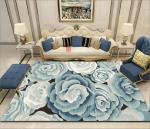 Sofa Bedroom And Living Room Floor Carpets Simple Flower And Grass Crystal
