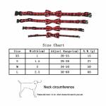 Adjustable Bow Tie Christmas Pet Collar With Safety Locking Buckle Breakaway