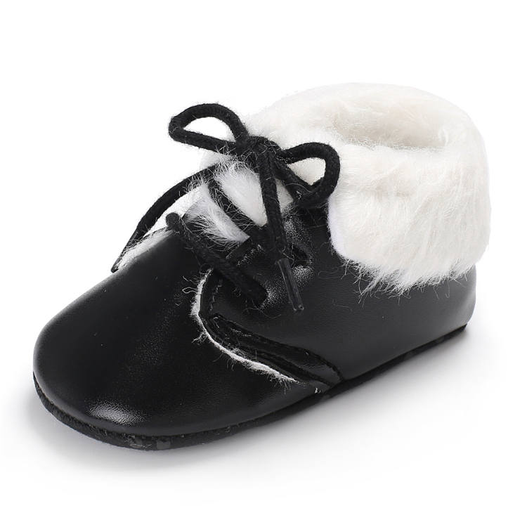 Hot sale PU Leather upper warm 0-18 months Moccasins boots baby boots leather