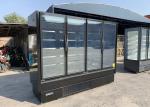 Plug In Air Cooling 4 Glass Door Merchandiser Freezer R404a Refrigerated