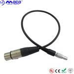 2-26 Pins Custom Cable Assemblies Straight Male Connectors To Xlr Audio Cable