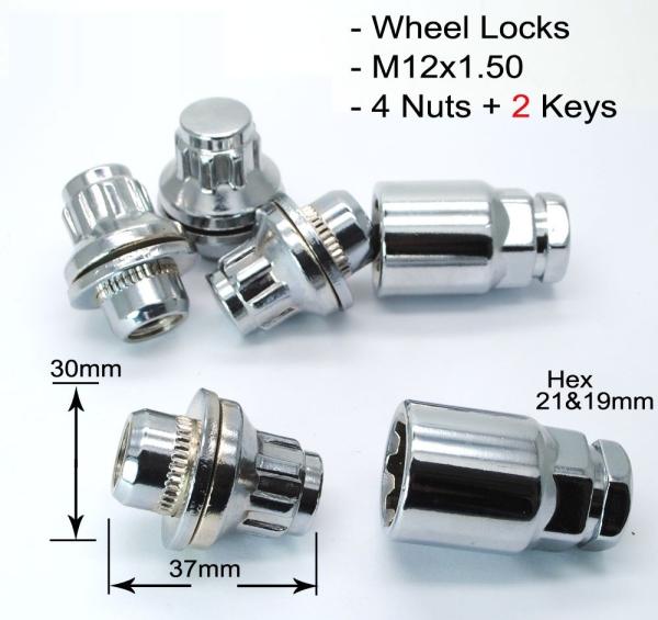 Cheap NLS004-07 Oem Wheel Rim , 0.5 Kg Locking Lug Nuts ISO9000 Certification for sale