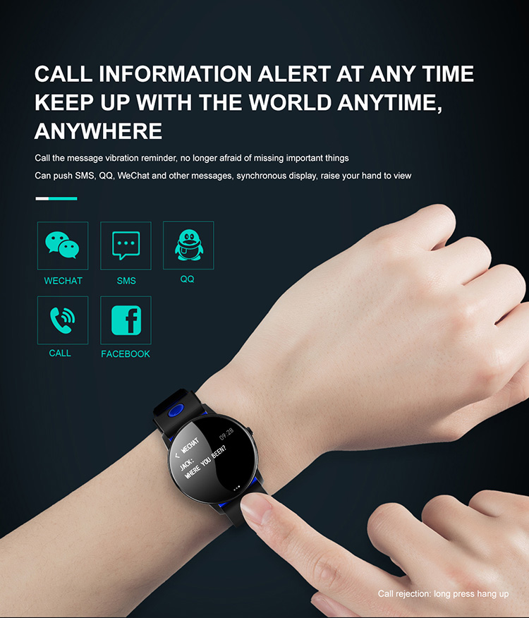 Test Temperature Smart Watch H25 Detection The Equipment For Exercise Band
