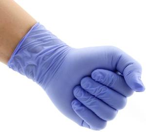 Quality Food Grade Disposable Safeskin Purple Nitrile Exam Gloves 240mm Length wholesale