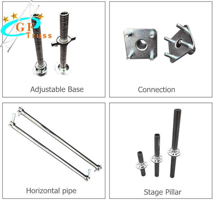 Platform 6061-T6 Aluminum Truss Stage Movable Scaffolding