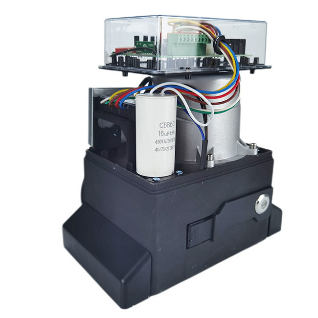 Single Phase IP44 Remote Sliding Gate Opener Motor Powder Coated 20m