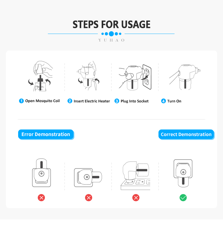 YUHAO Anti Mosquito Electronic Liquid Device 45ml/Bottle