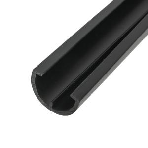 Quality Black Eco Rigid Plastic Extrusions Hotel Plastic Trim Strip wholesale