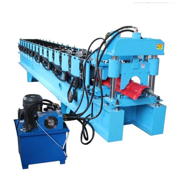 Cheap Color Steel Roll Metal Roof Ridge Cap Roll Forming Machine PCL Control for sale