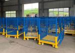 Collapsible Metal Mesh Industrial Stillages Pallets With Castors