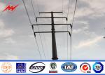 Multi Side Galvanized Steel Tubular Pole Electric Transmission For Gantry