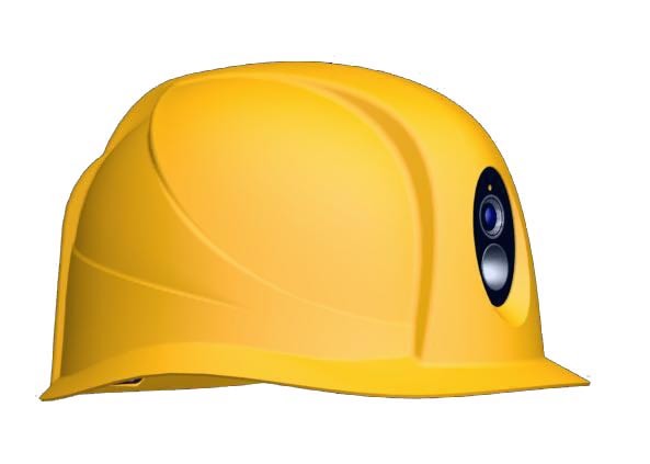 Small Head Mounted Safety Helmet Camera 1080 P Android 5.1 Operating System