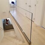 Modern Apartment Design Tempered Laminated Glass Stair Balustrade with CE