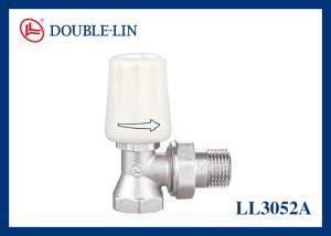 Quality ISO228 Thread 3/4&quot; Brass Angled Radiator Valves wholesale