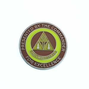 Quality Die Cast Black Nickel Finish Metal Coins Round Munitions Squadron Collectible Coins wholesale