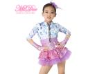 MiDee Fancy Girls Jazz Dance Dress Spandex Fabric Bodice Jacket Dance Costume