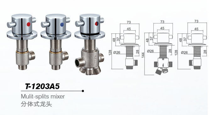 Bathtub mixer,Faucet,cold/hot water basin tap T-1203A5