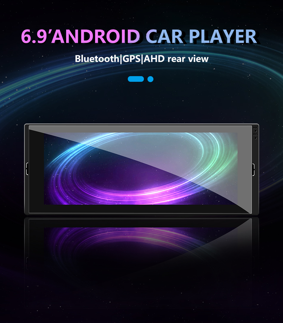 6.86 inch Universal Car DVD Player with Carplay GPS Navigation and Mirror Link Support