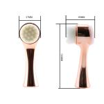 Double Surface Manual Facial Cleansing Brush Soft Synthetic Hair Silicone