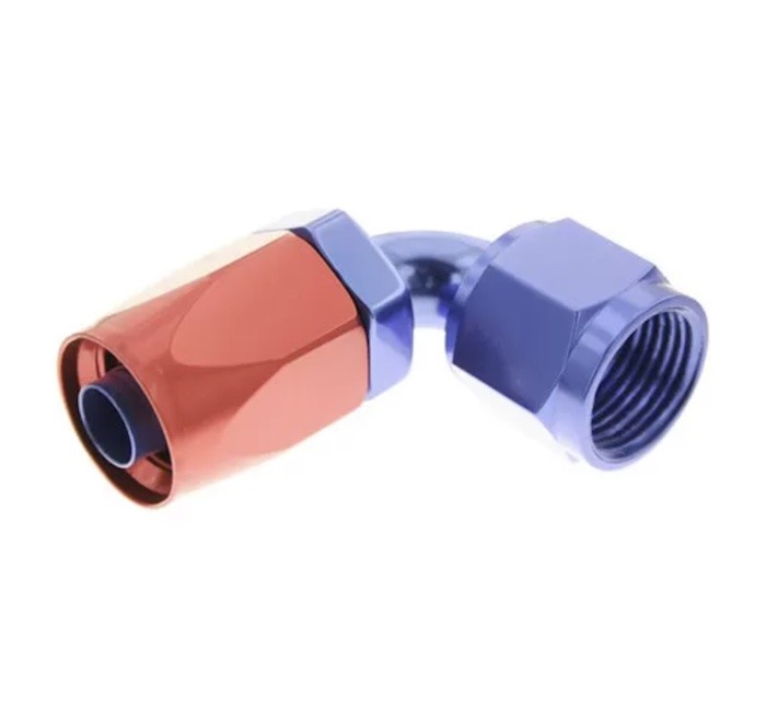 Universal Motorsport 90 Degree Hose Fittings CNC Machining Aluminium Material