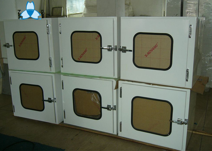 Hospital Equipment Dynamic Pass Box / Pass Through Boxes For Clean Rooms 500*400*500mm