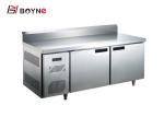 0.4L Industrial Catering Fridge Stiainless Steel Under Counter With Backsplash