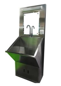 Quality Single Stainless Steel Medical Sink Automatic Soap Dispenser For Operating Rooms wholesale