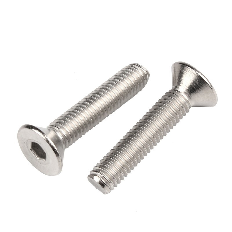 Customized All Size M2 M25 M3 M4 DIN7991 Black Grade 10 Hexagon Hex Socket Flat Head Micro Steel Countersunk Screw Bolt